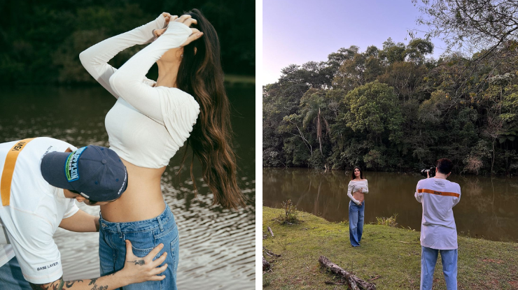Luan Santana e Jade Magalhães anunciam gravidez do 1º filho